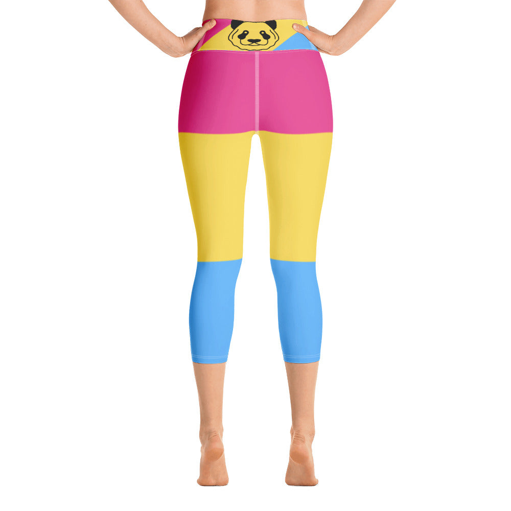 Pansexual Pride Flag Capri Leggings