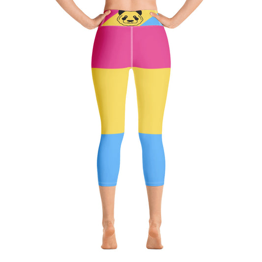 Pansexual Pride Flag Capri Leggings