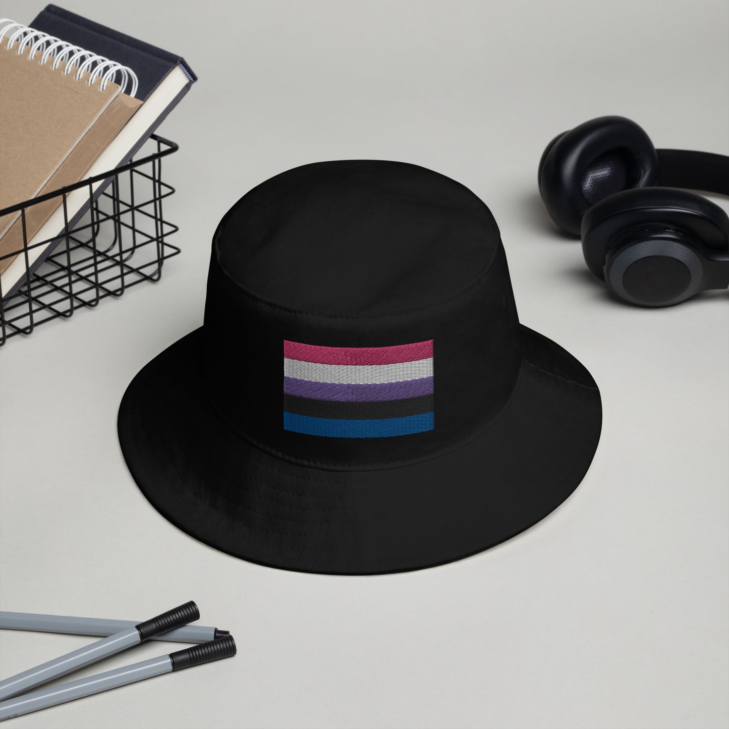 Genderfluid Pride Flag Bucket Hat