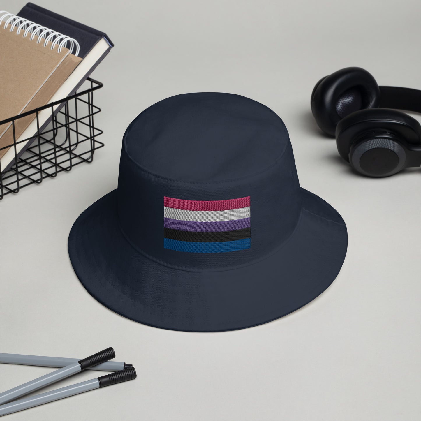 Genderfluid Pride Flag Bucket Hat