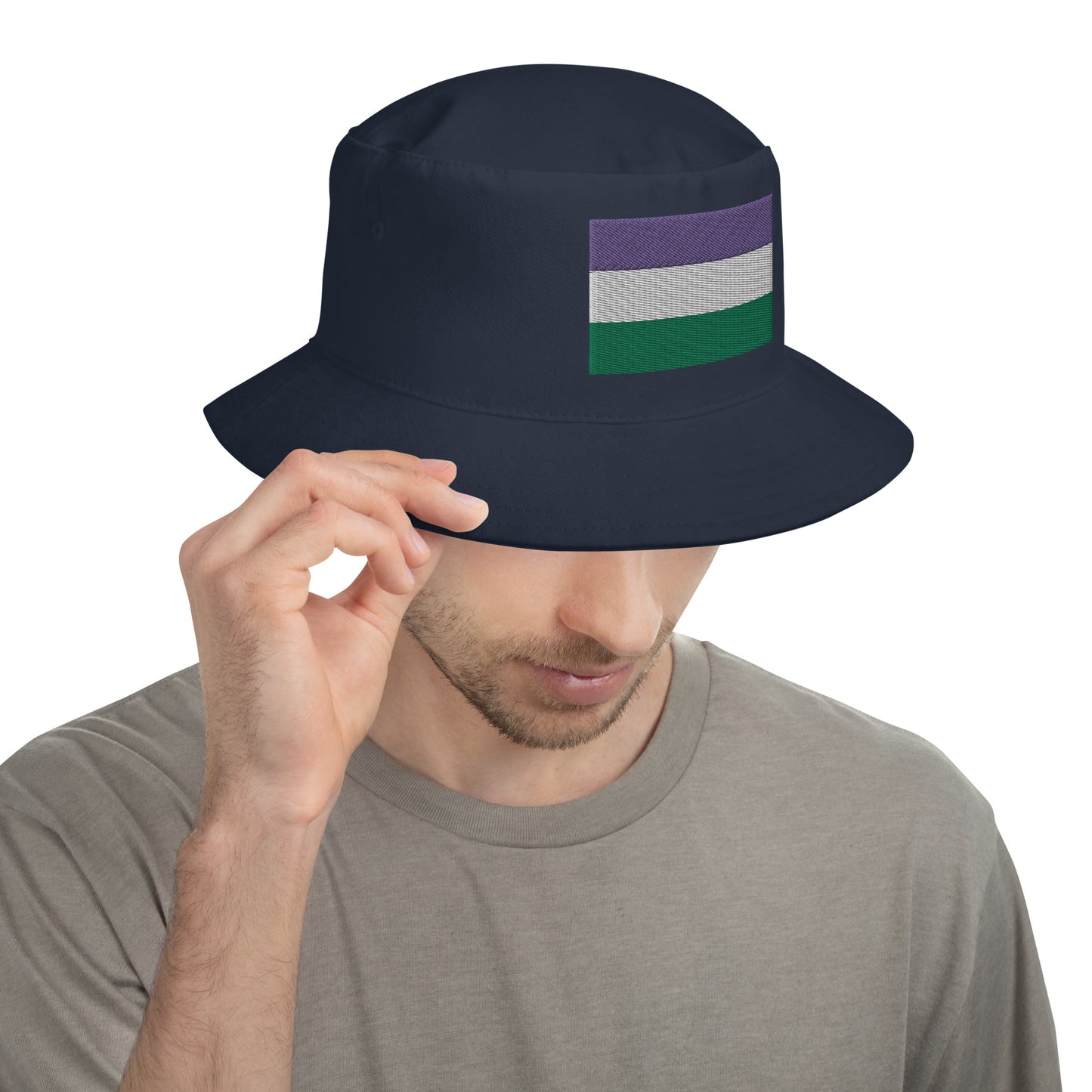 Genderqueer Pride Flag Bucket Hat