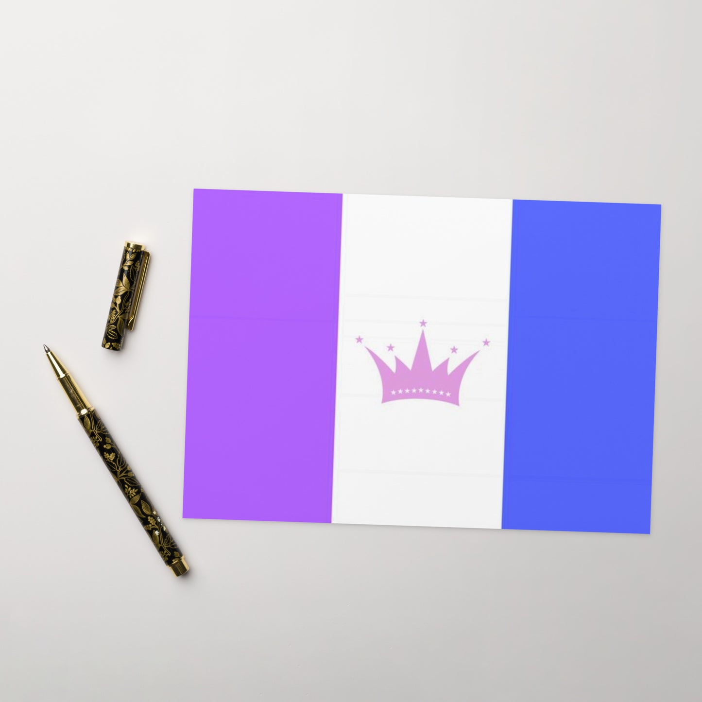 Drag Pride Flag Greeting card