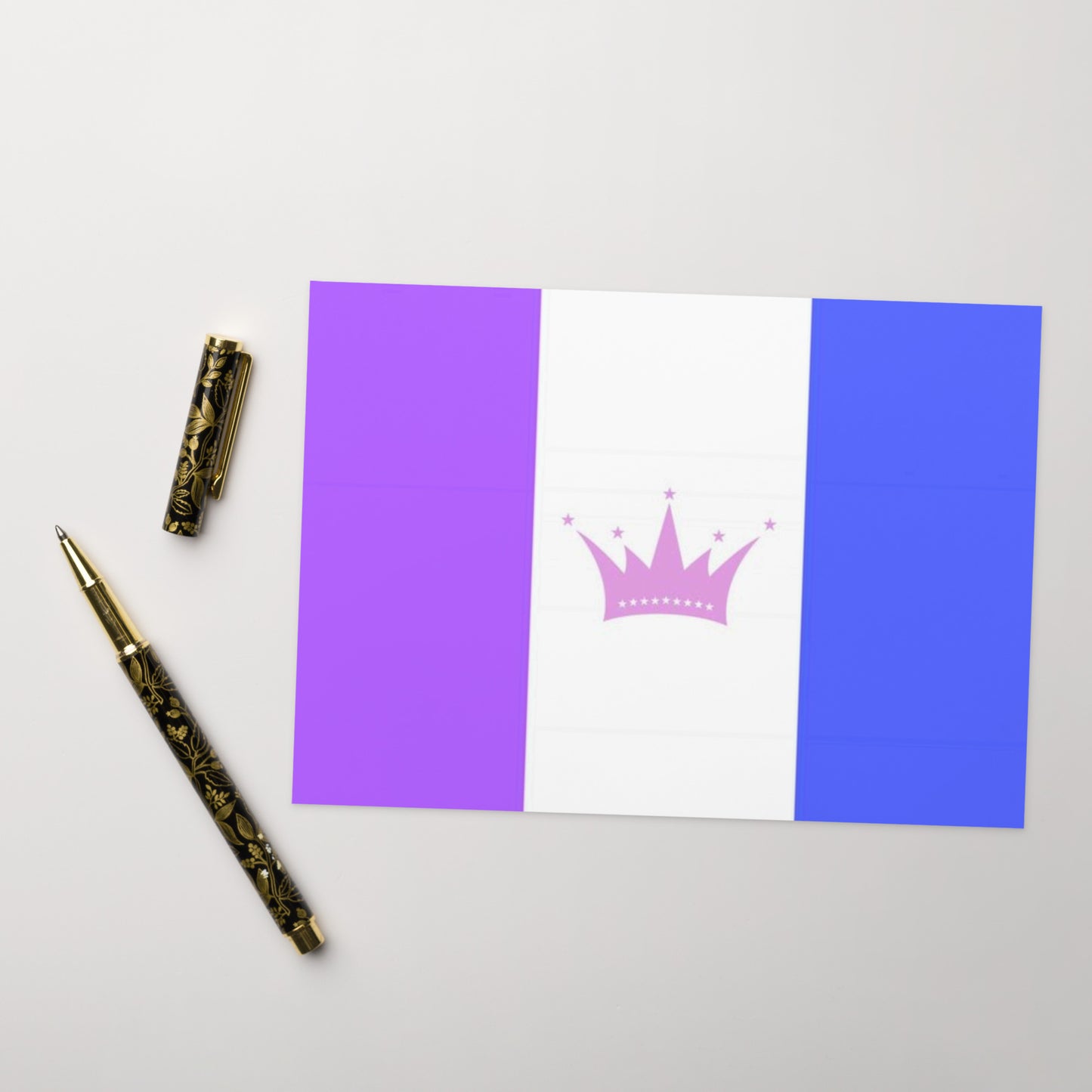 Drag Pride Flag Greeting card