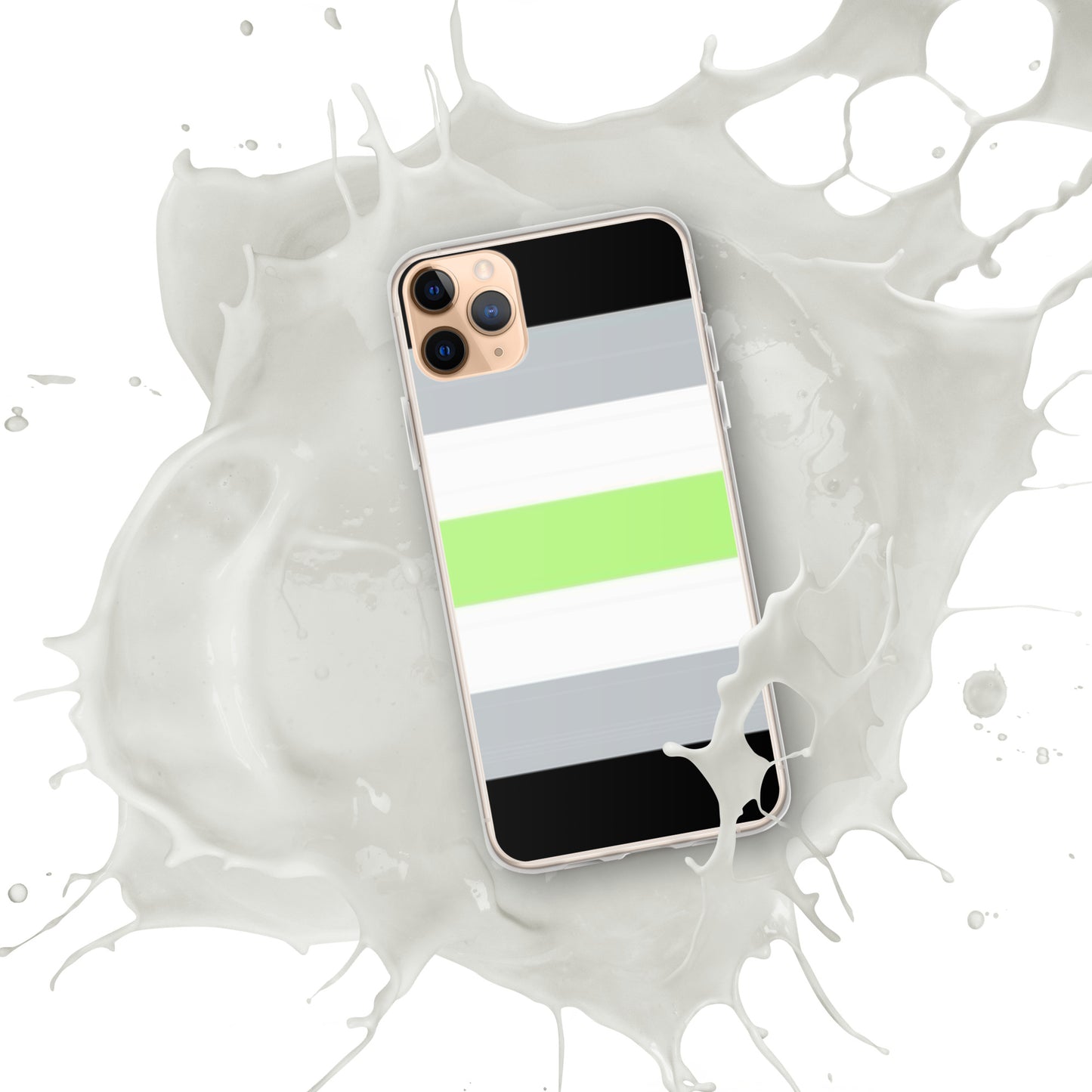 Agender Pride Flag iPhone Case