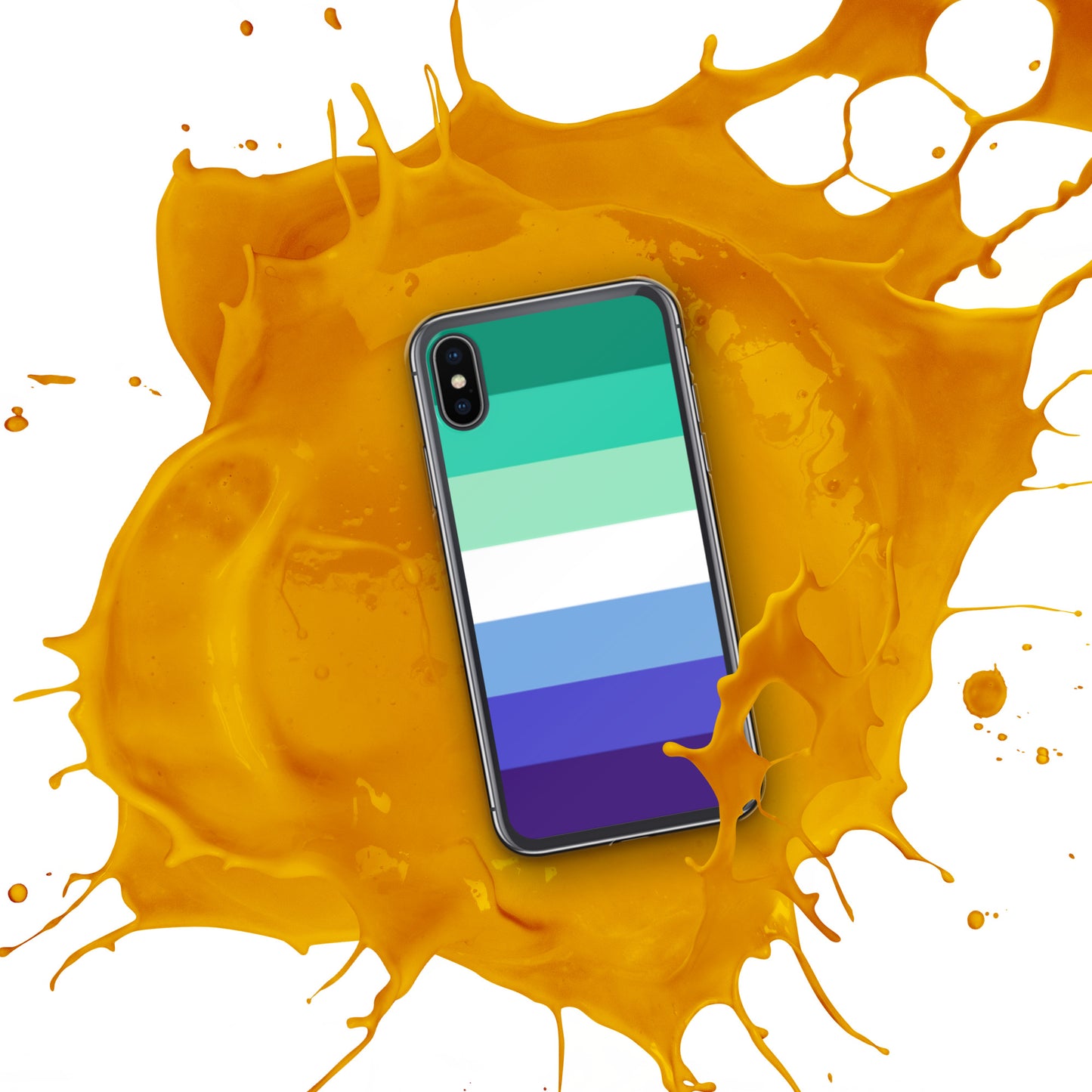 Gay Men's Pride Flag iPhone Case