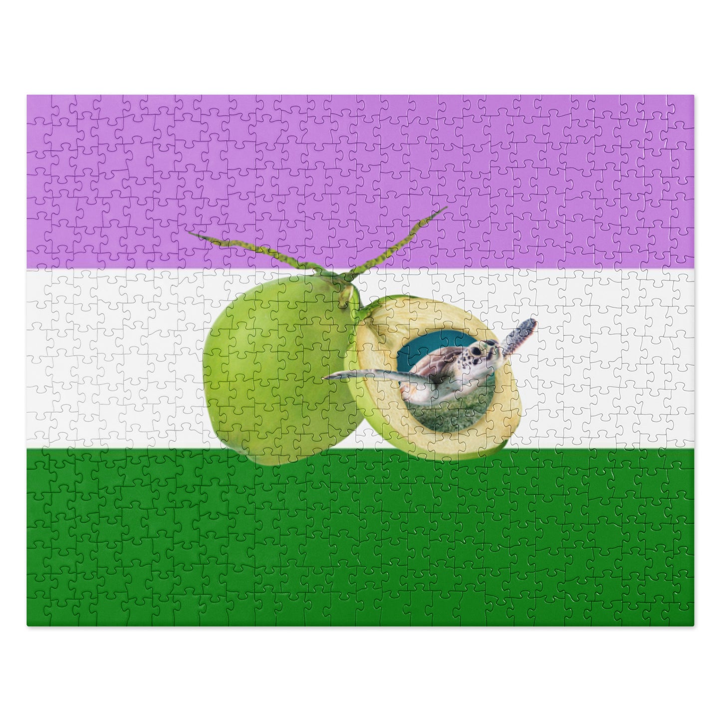 Genderqueer Pride Flag Puzzle