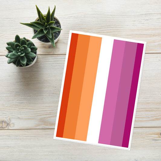 Lesbian Pride Flag Sticker