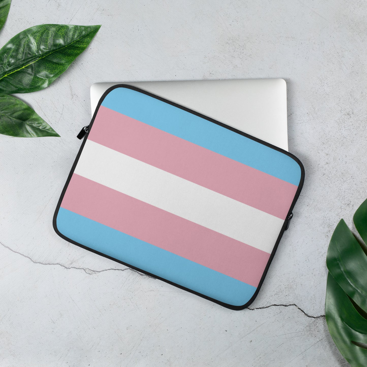 Transgender Pride Flag Laptop Sleeve