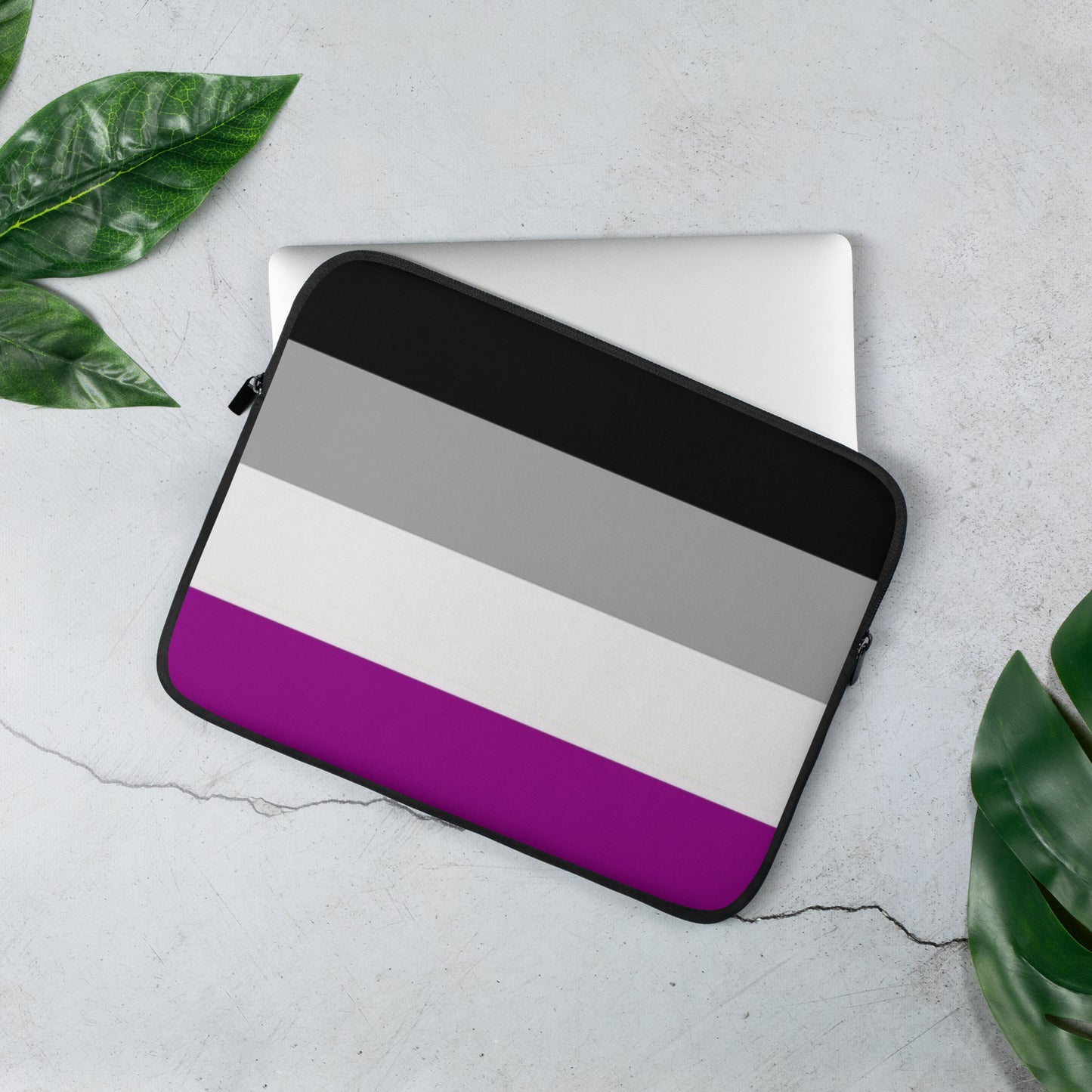 Asexual Pride Flag Laptop Sleeve