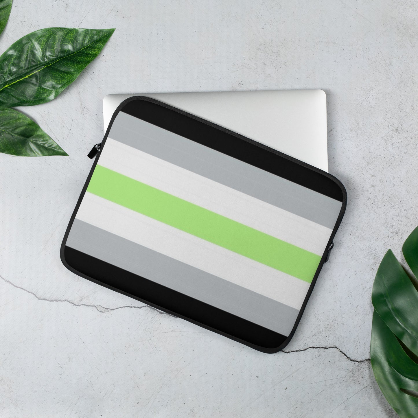 Agender Pride Flag Laptop Sleeve