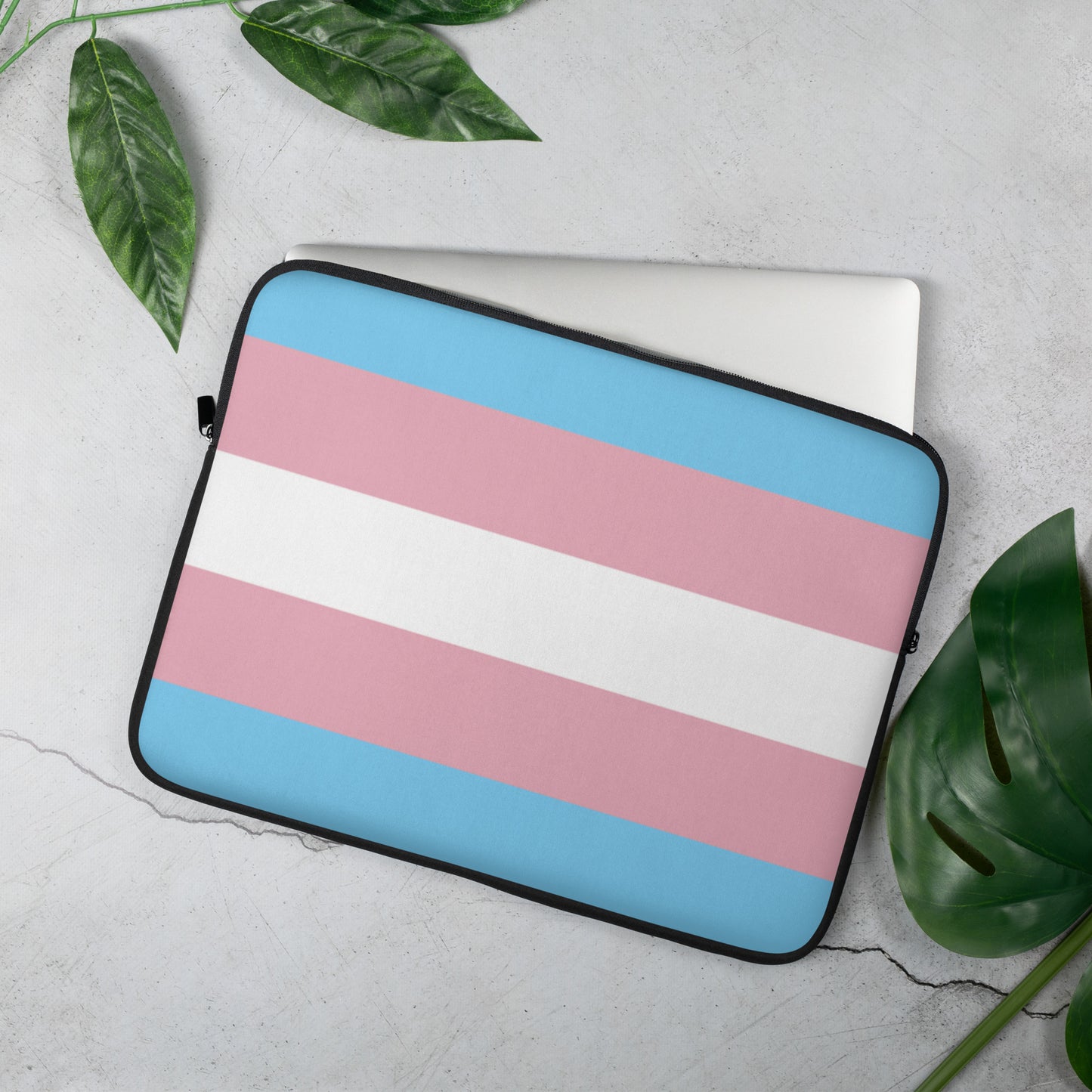 Transgender Pride Flag Laptop Sleeve