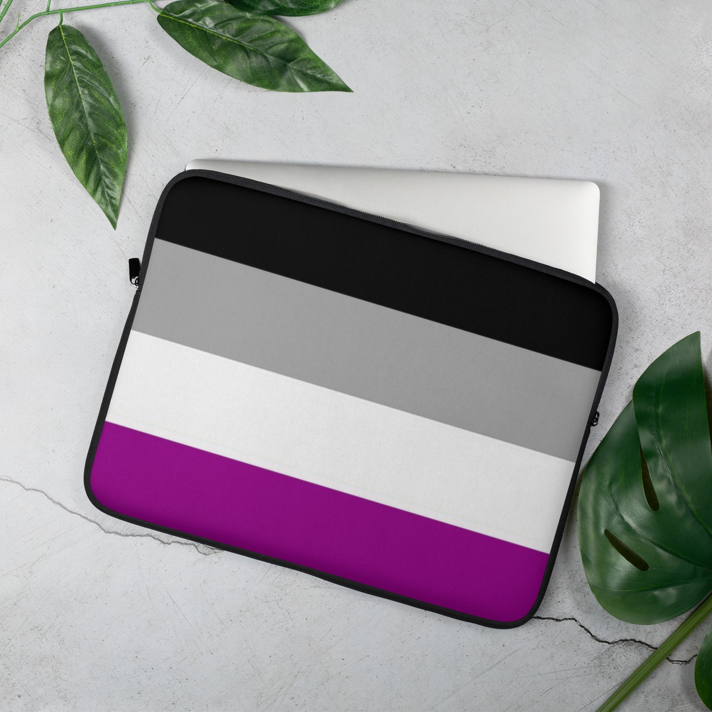 Asexual Pride Flag Laptop Sleeve