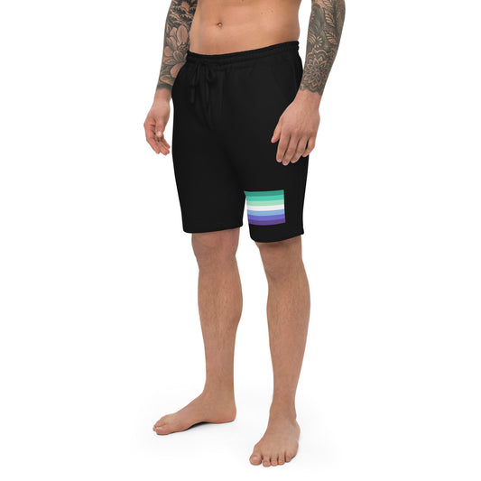 Gay Men's Pride Flag Fleece Shorts