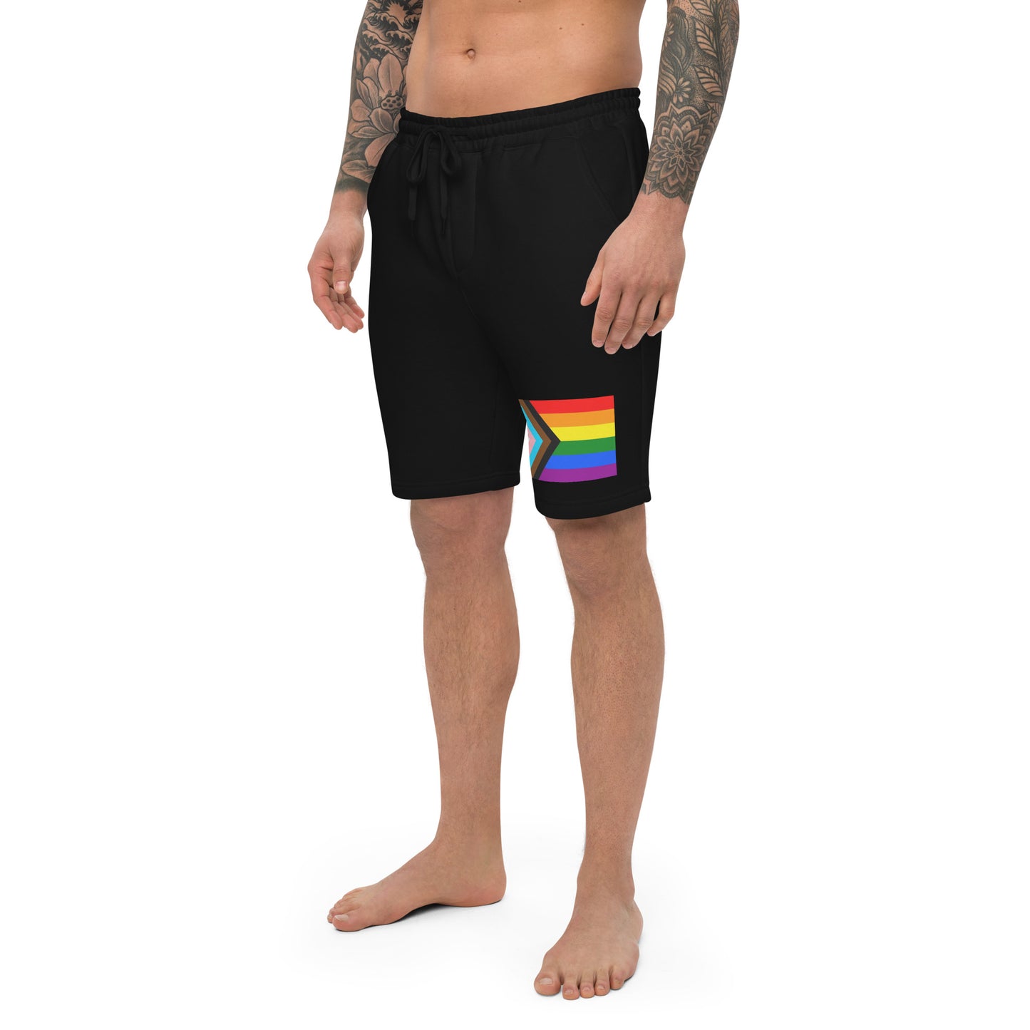 Progress Pride Flag Fleece Shorts