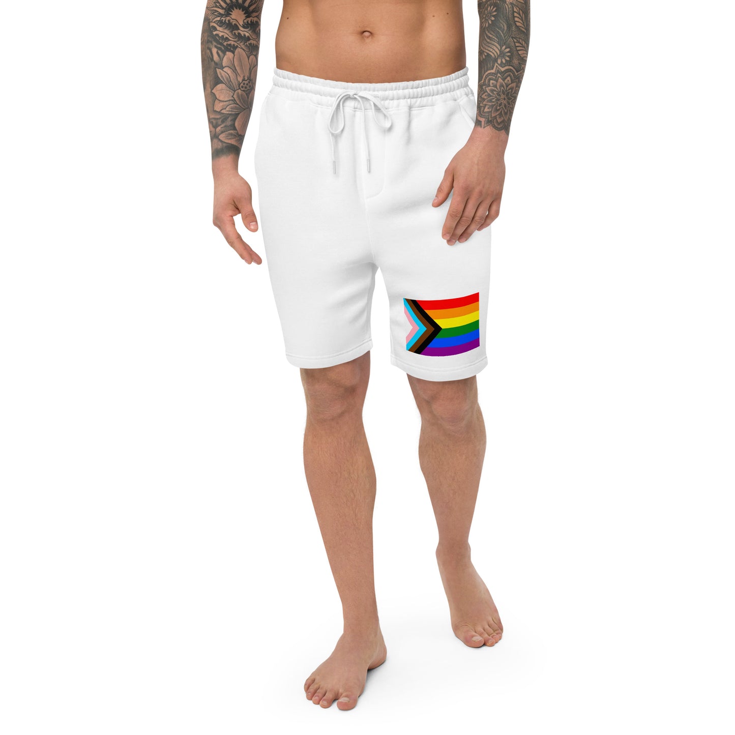 Progress Pride Flag Fleece Shorts