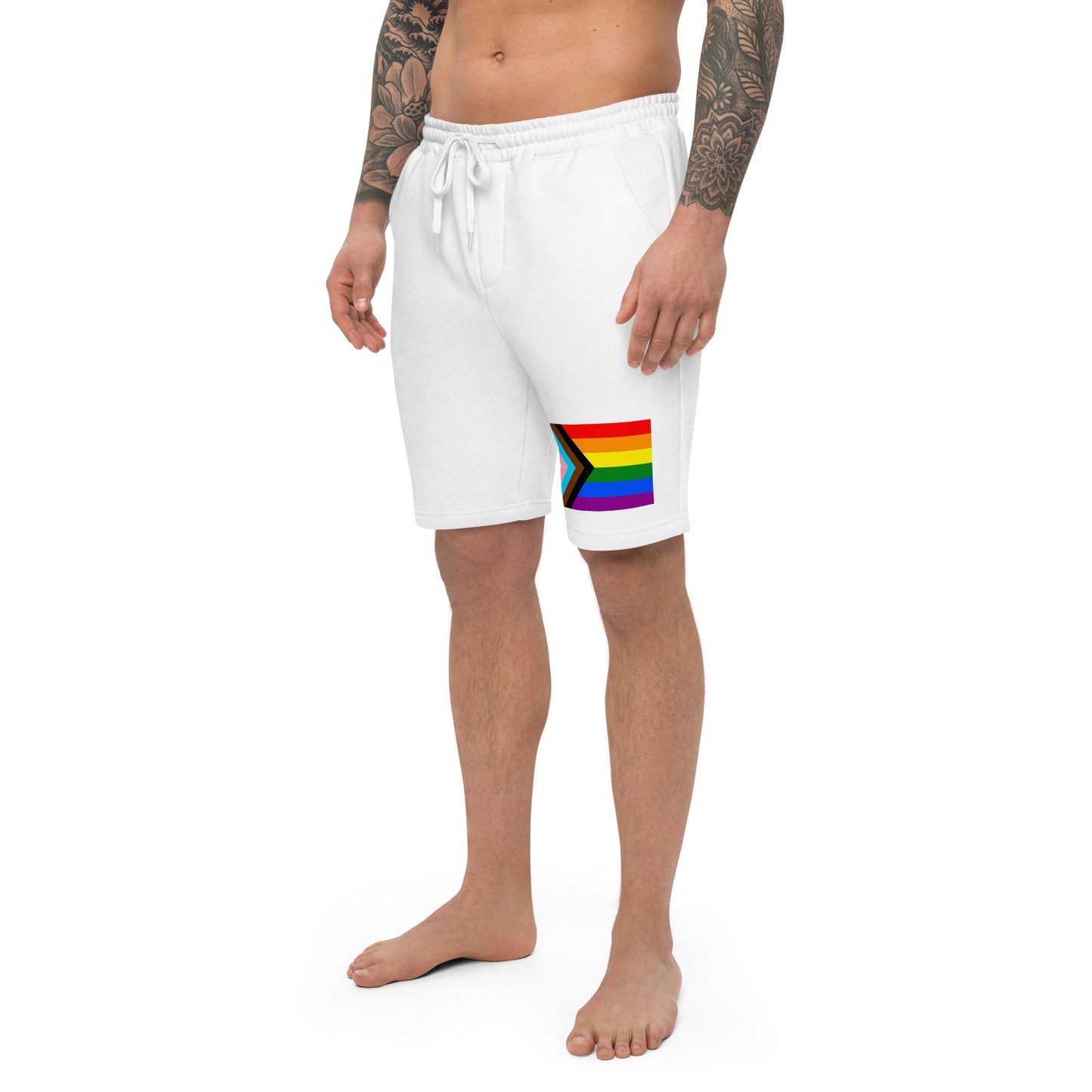 Progress Pride Flag Fleece Shorts