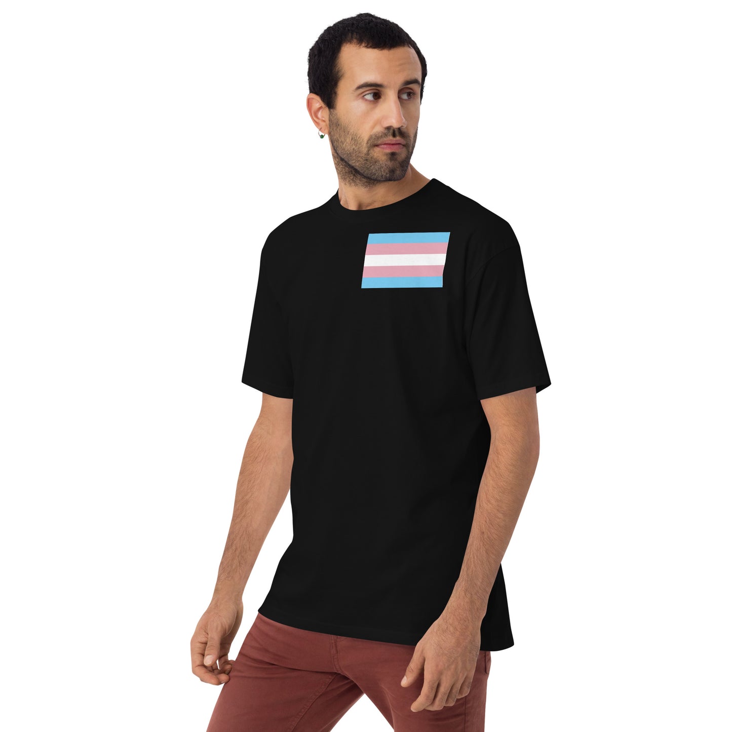 Transgender Pride Flag Premium Heavyweight Tee