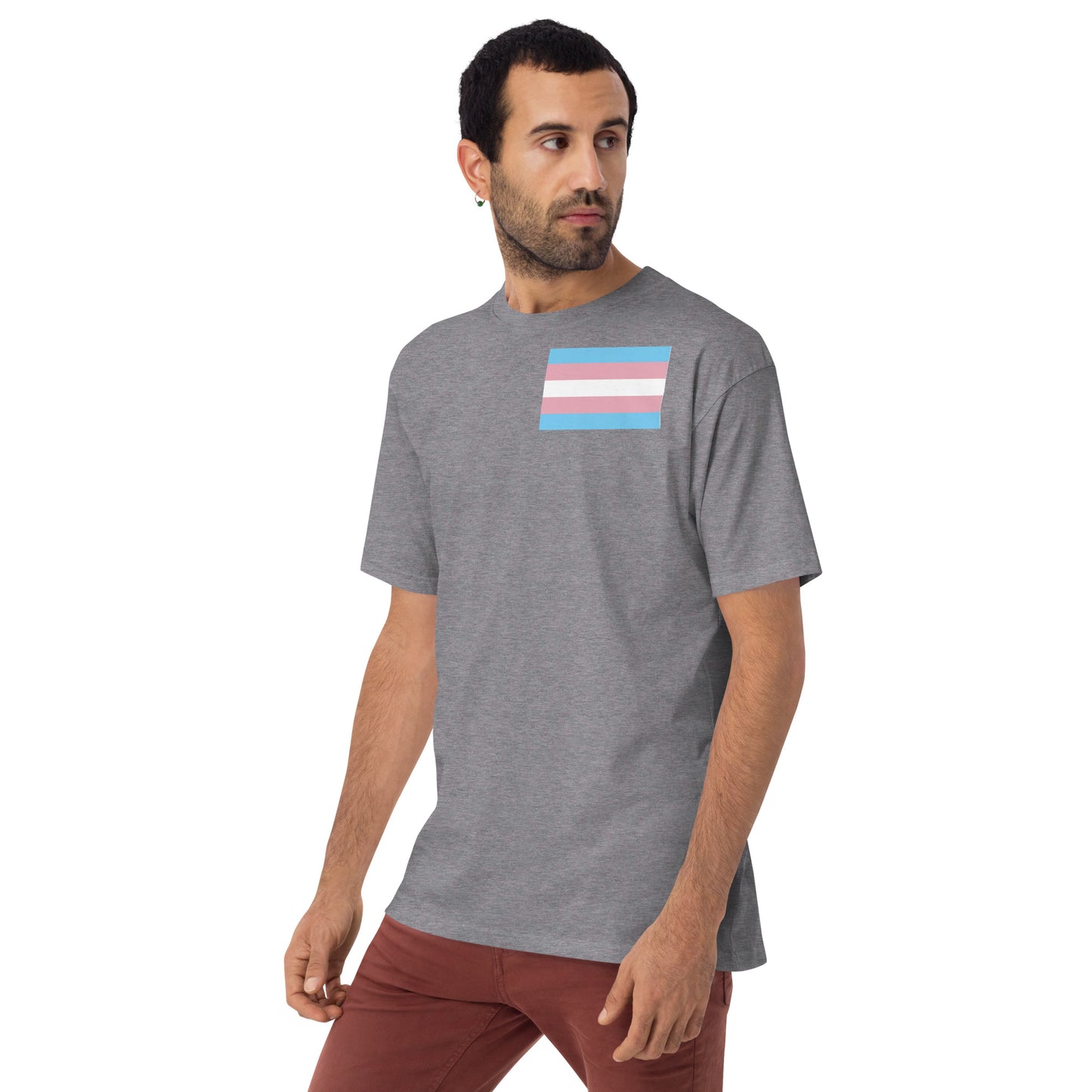 Transgender Pride Flag Premium Heavyweight Tee