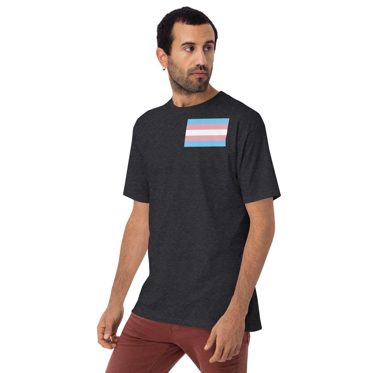 Transgender Pride Flag Premium Heavyweight Tee