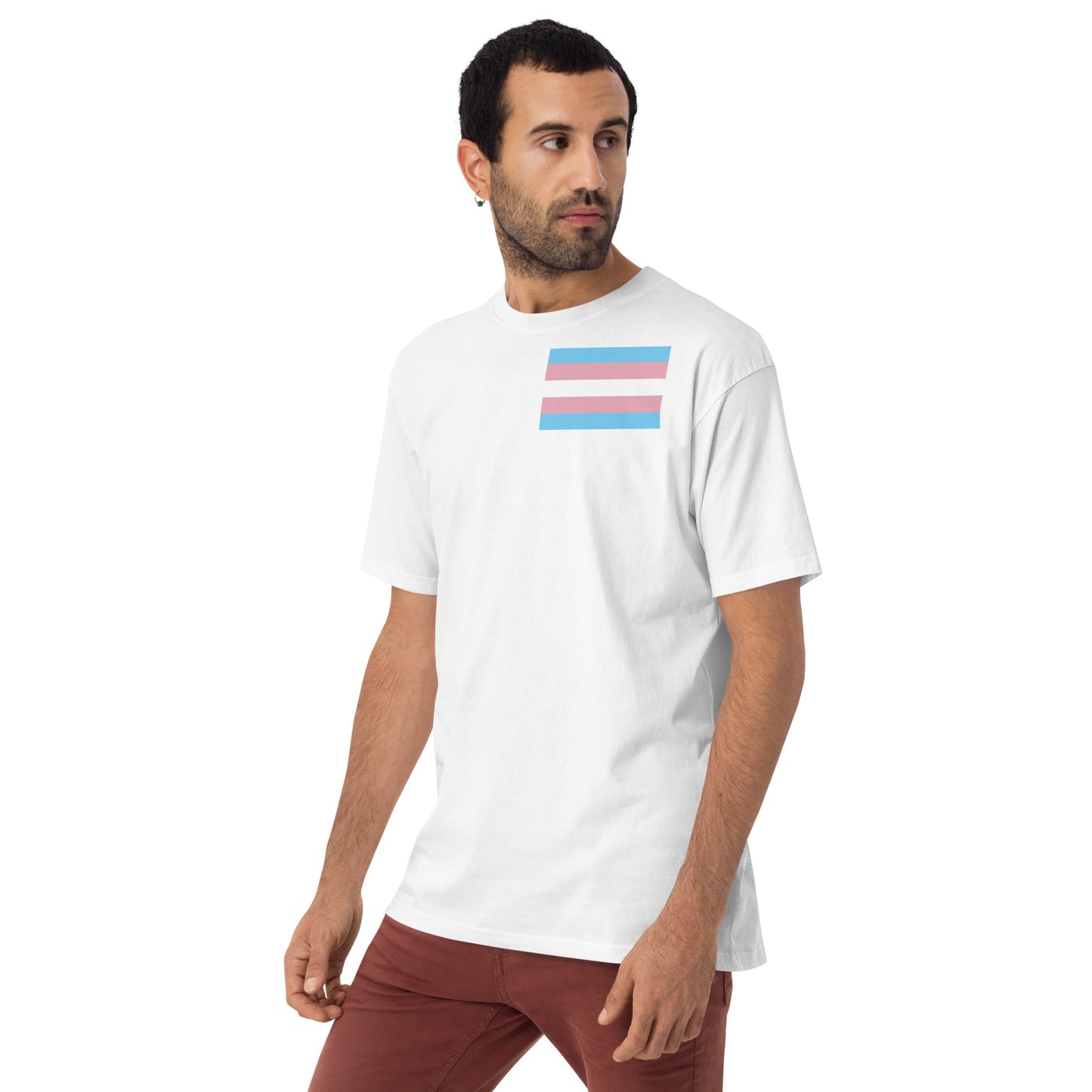 Transgender Pride Flag Premium Heavyweight Tee