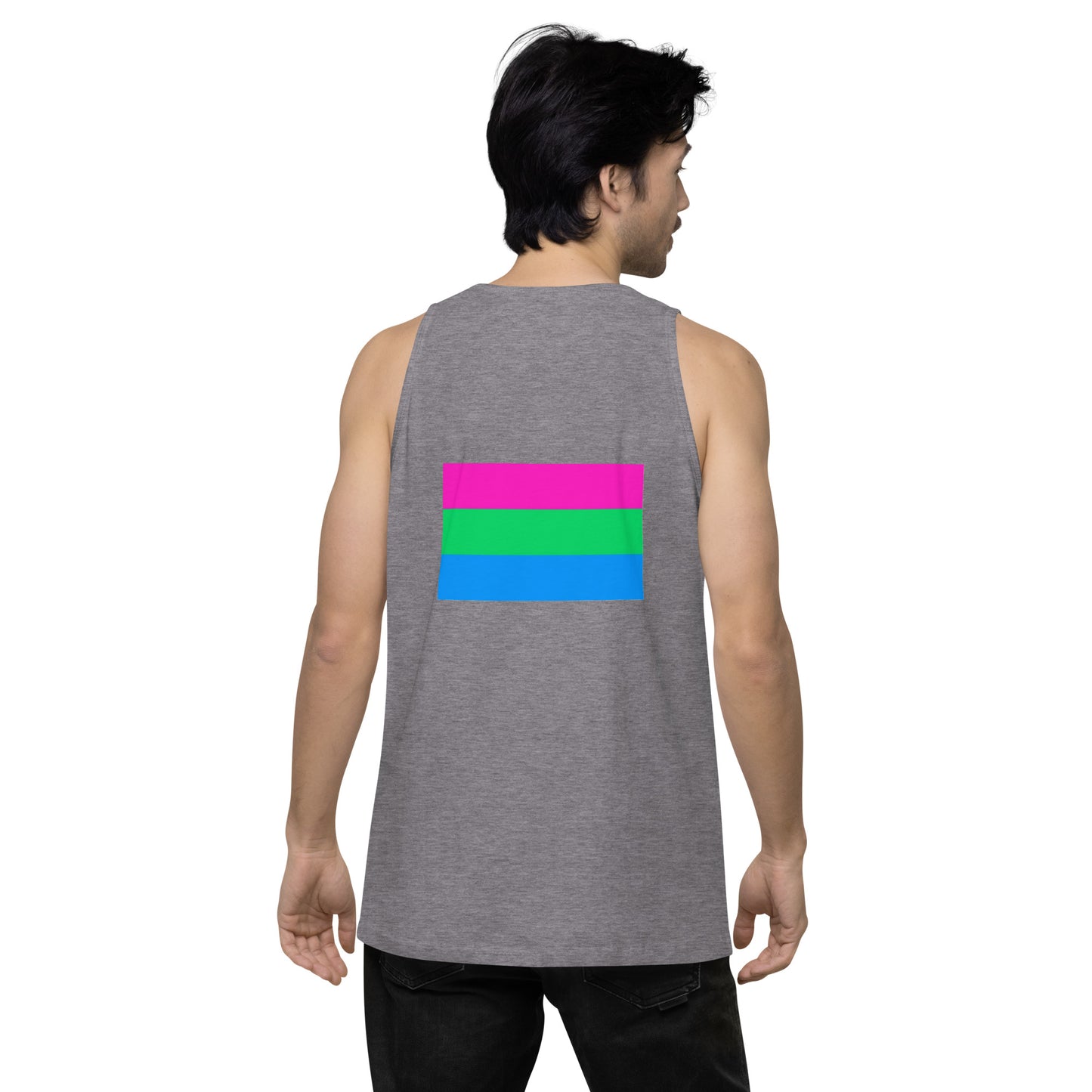 Polysexual Pride Flag Premium Tank Top