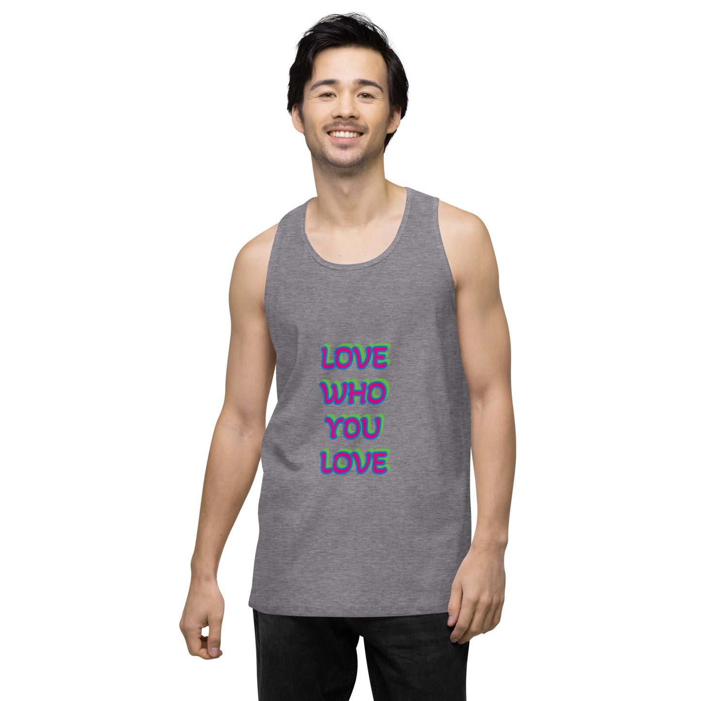 Polysexual Pride Flag Premium Tank Top