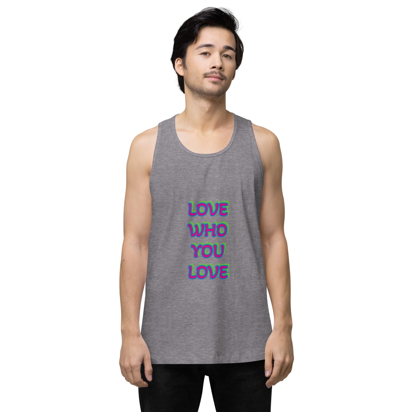 Polysexual Pride Flag Premium Tank Top