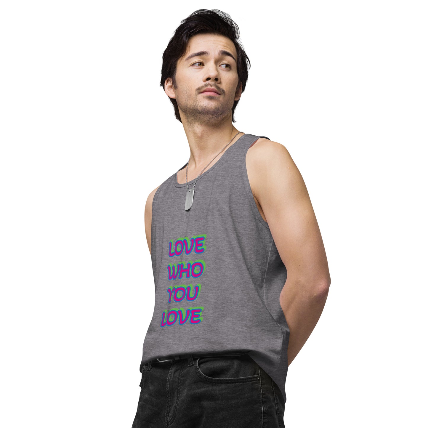 Polysexual Pride Flag Premium Tank Top