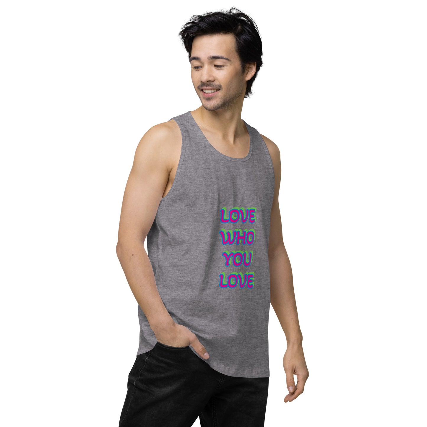 Polysexual Pride Flag Premium Tank Top