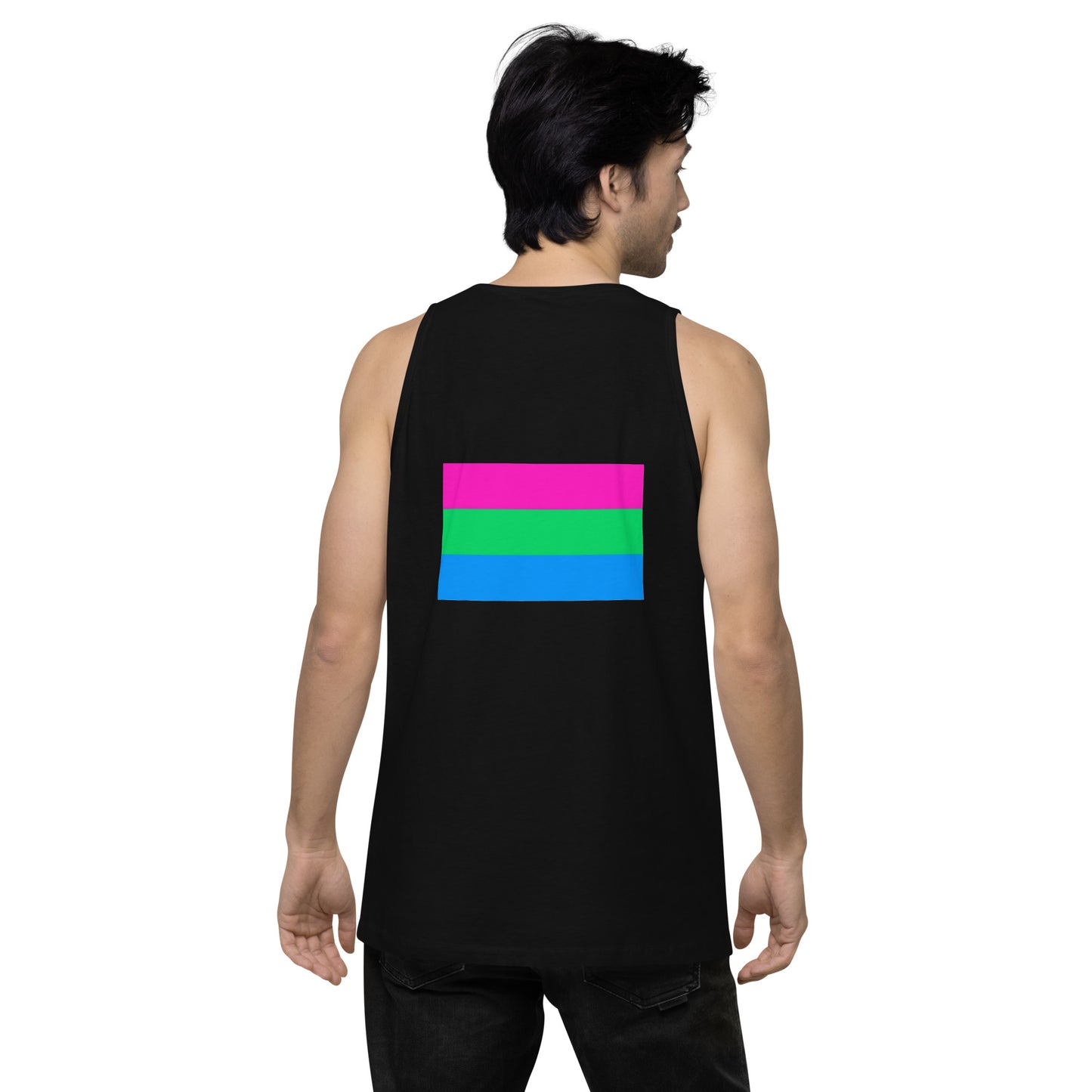 Polysexual Pride Flag Premium Tank Top