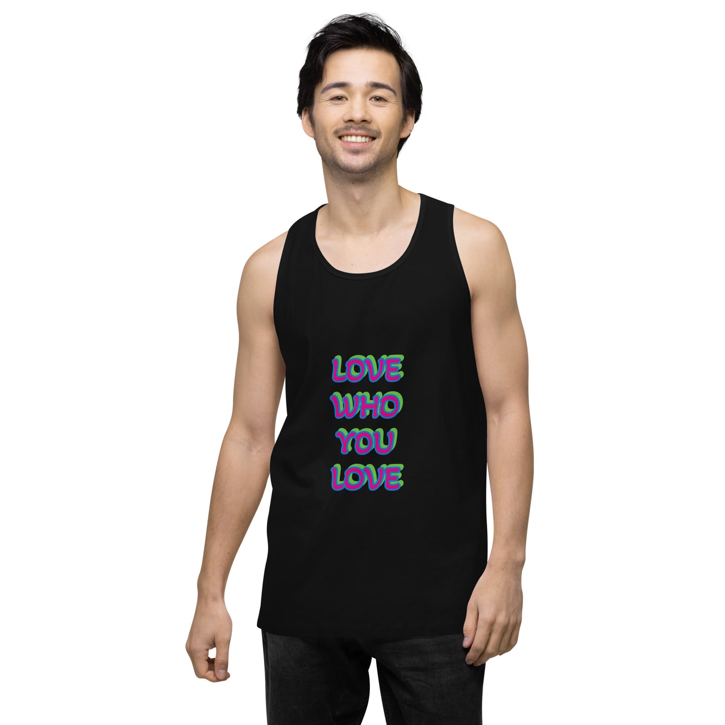 Polysexual Pride Flag Premium Tank Top