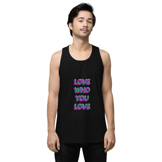 Polysexual Pride Flag Premium Tank Top