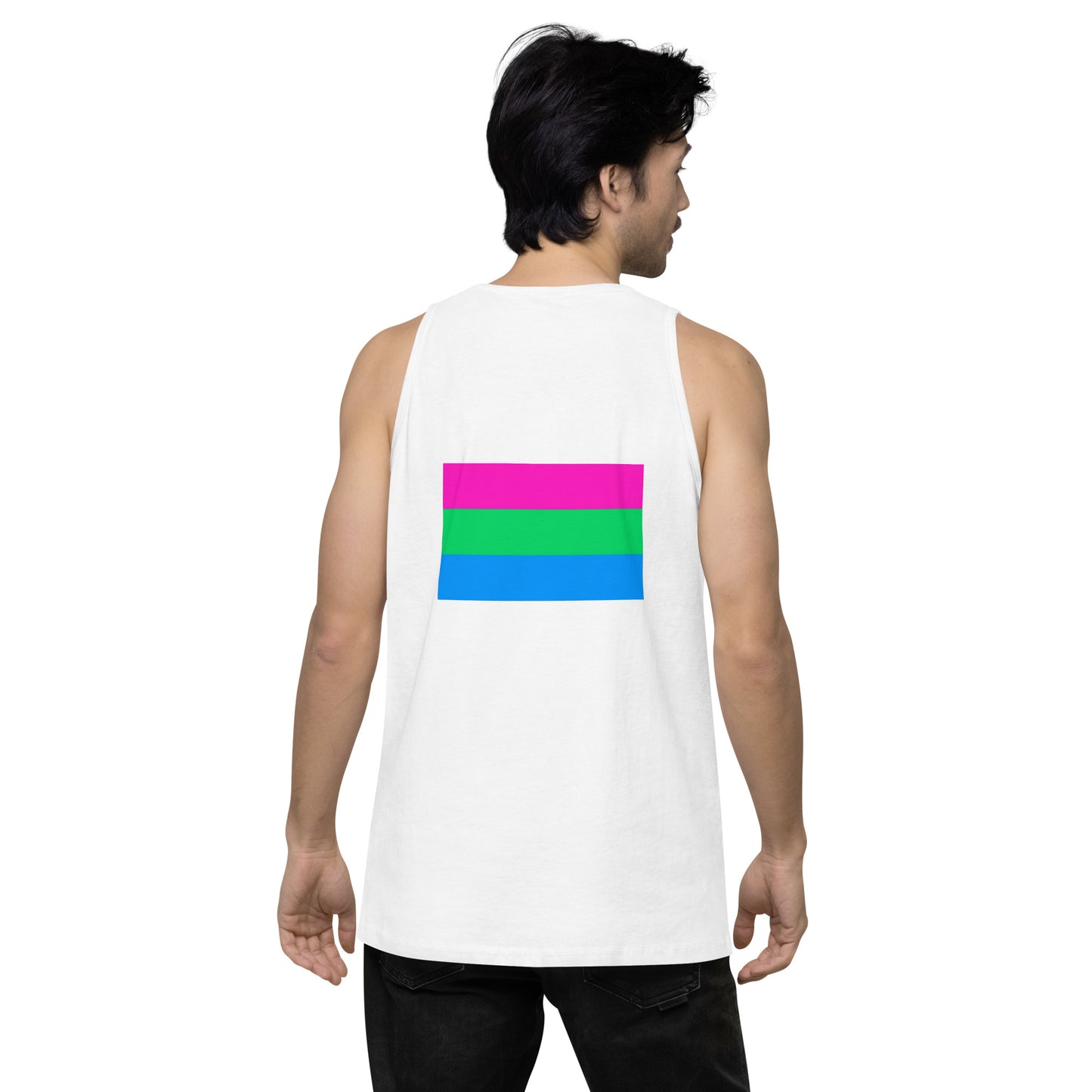 Polysexual Pride Flag Premium Tank Top