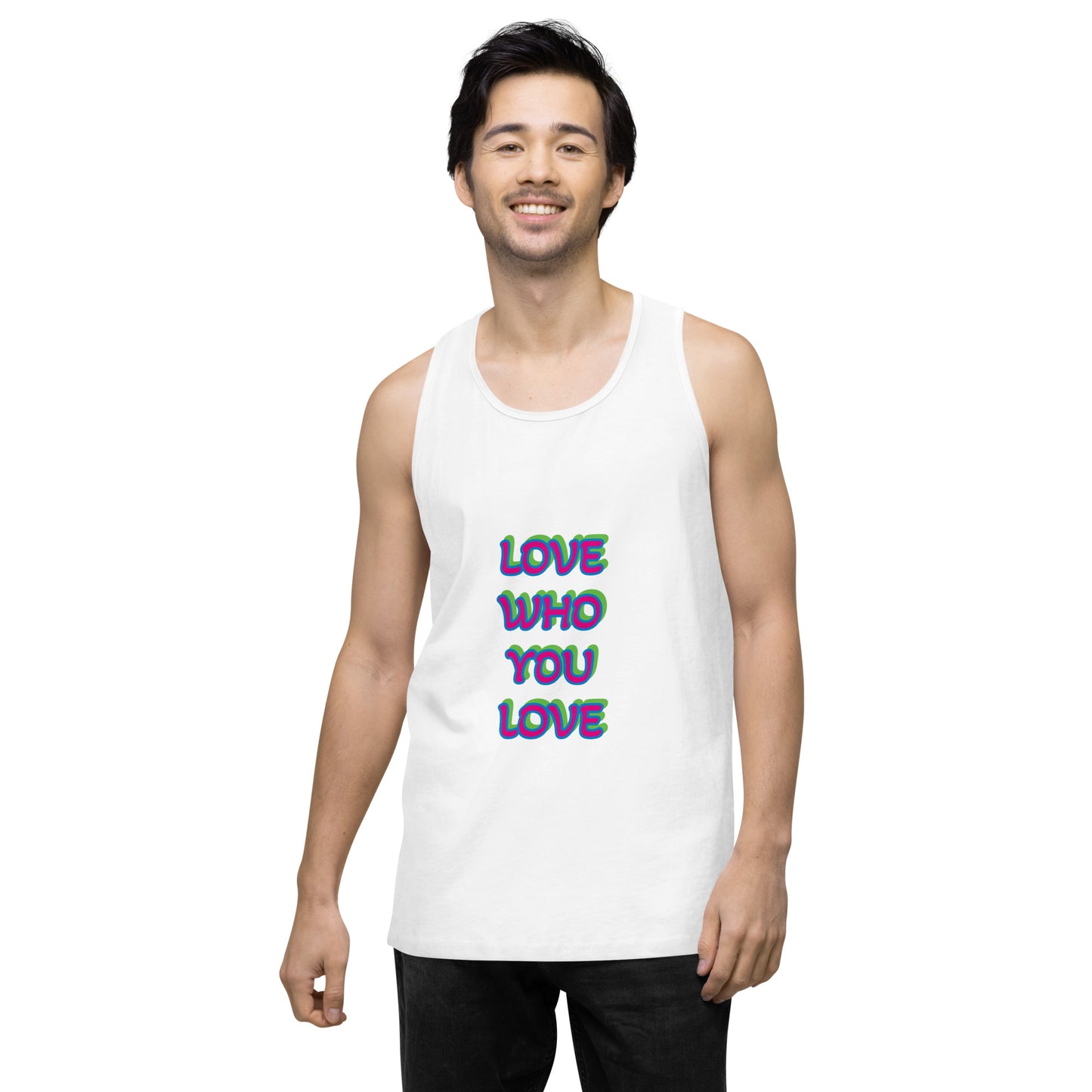 Polysexual Pride Flag Premium Tank Top