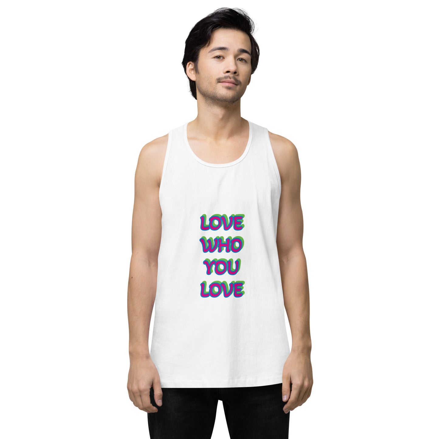 Polysexual Pride Flag Premium Tank Top