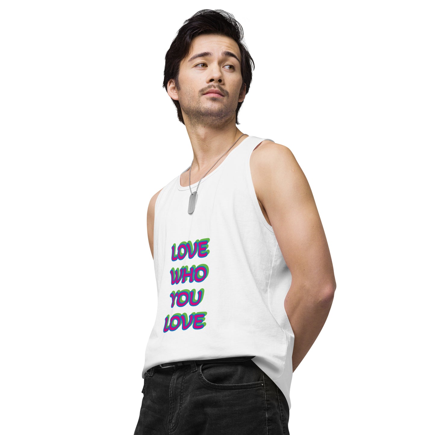 Polysexual Pride Flag Premium Tank Top