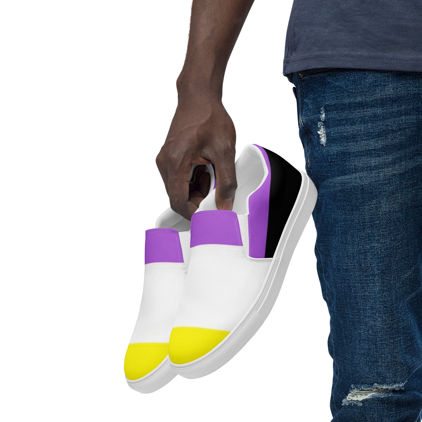 Non-Binary (Men’s sized) Slip-On Canvas Shoes