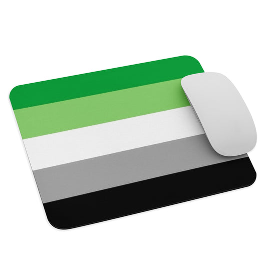 Aromantic Pride Flag Mouse Pad