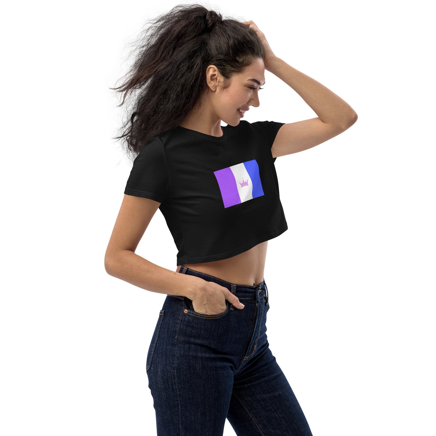 Drag Pride Flag Organic Crop Top