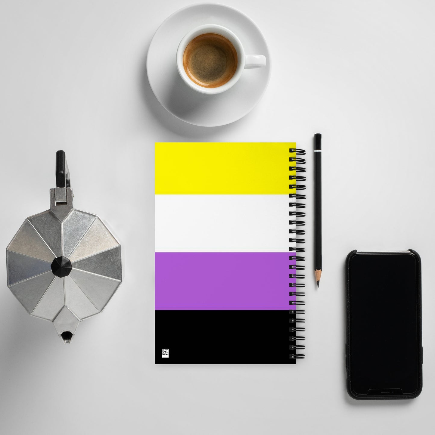 Non-Binary Pride Flag Notebook