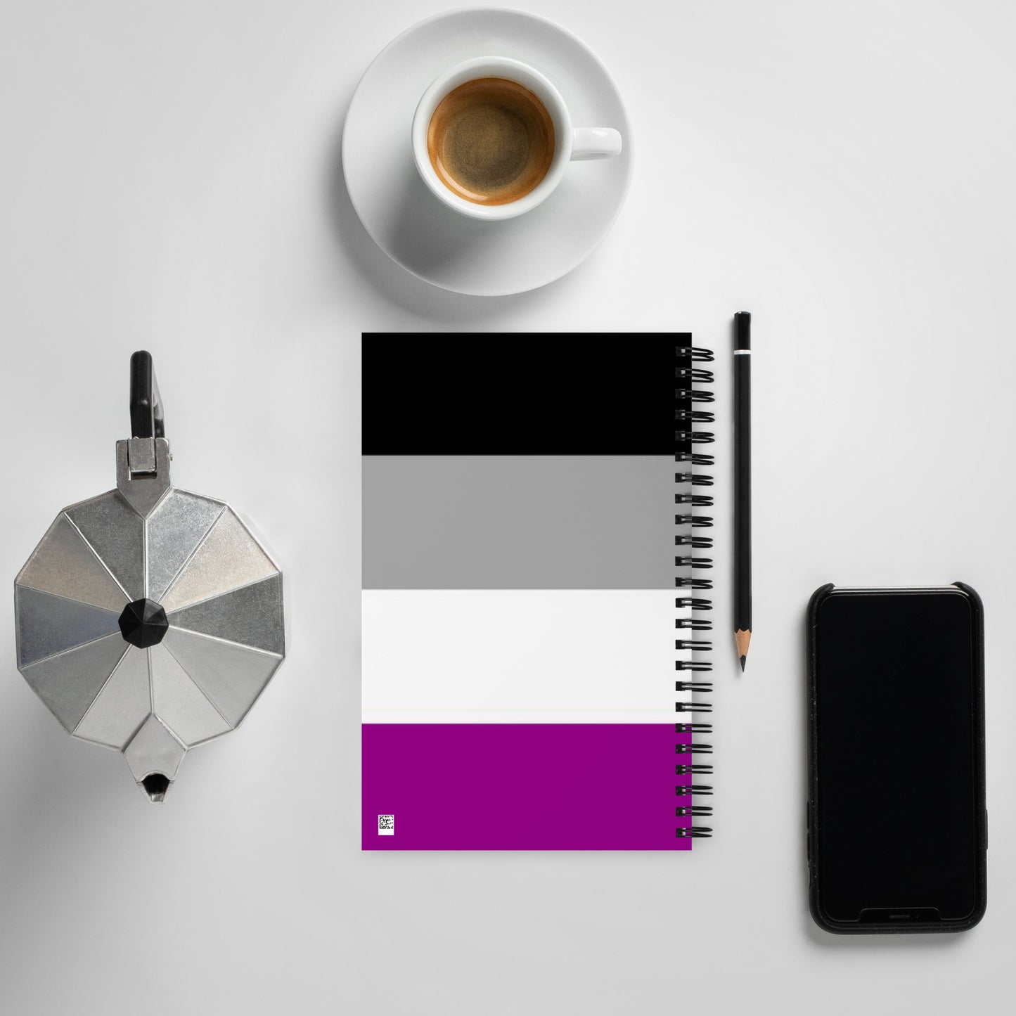 Asexual Pride Flag Notebook