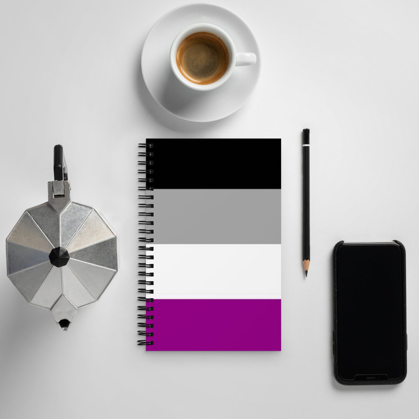 Asexual Pride Flag Notebook