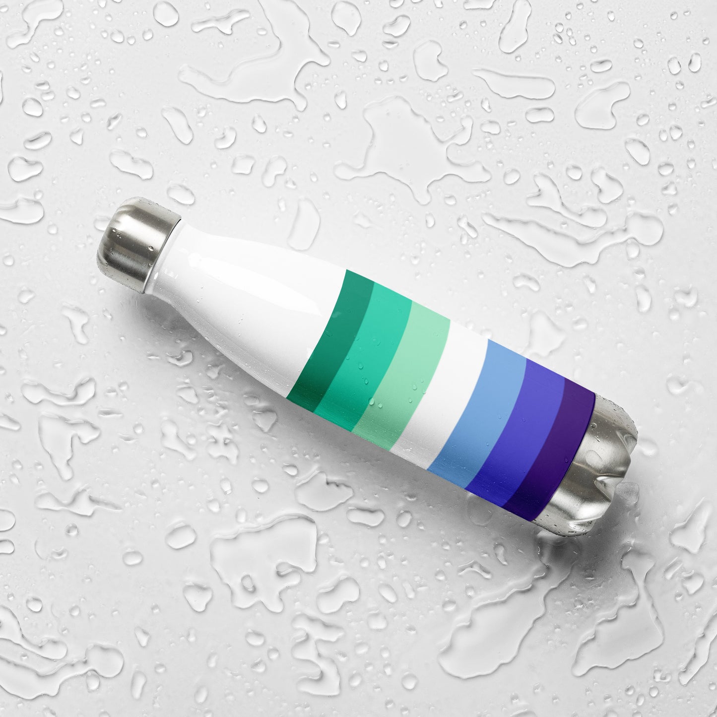 Gay Men's Pride Flag Stainless Steel Water Bottle