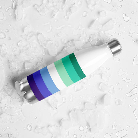 Gay Men's Pride Flag Stainless Steel Water Bottle