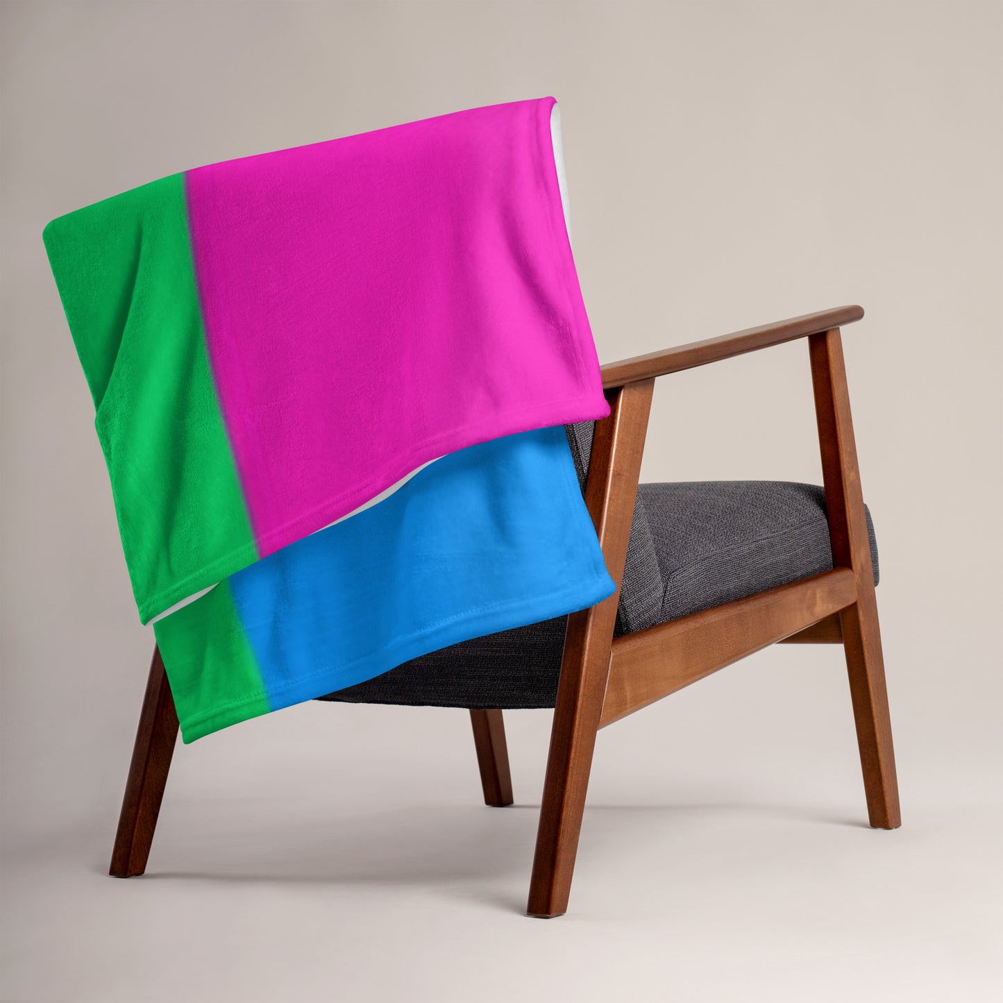 Polysexual Pride Flag Throw Blanket