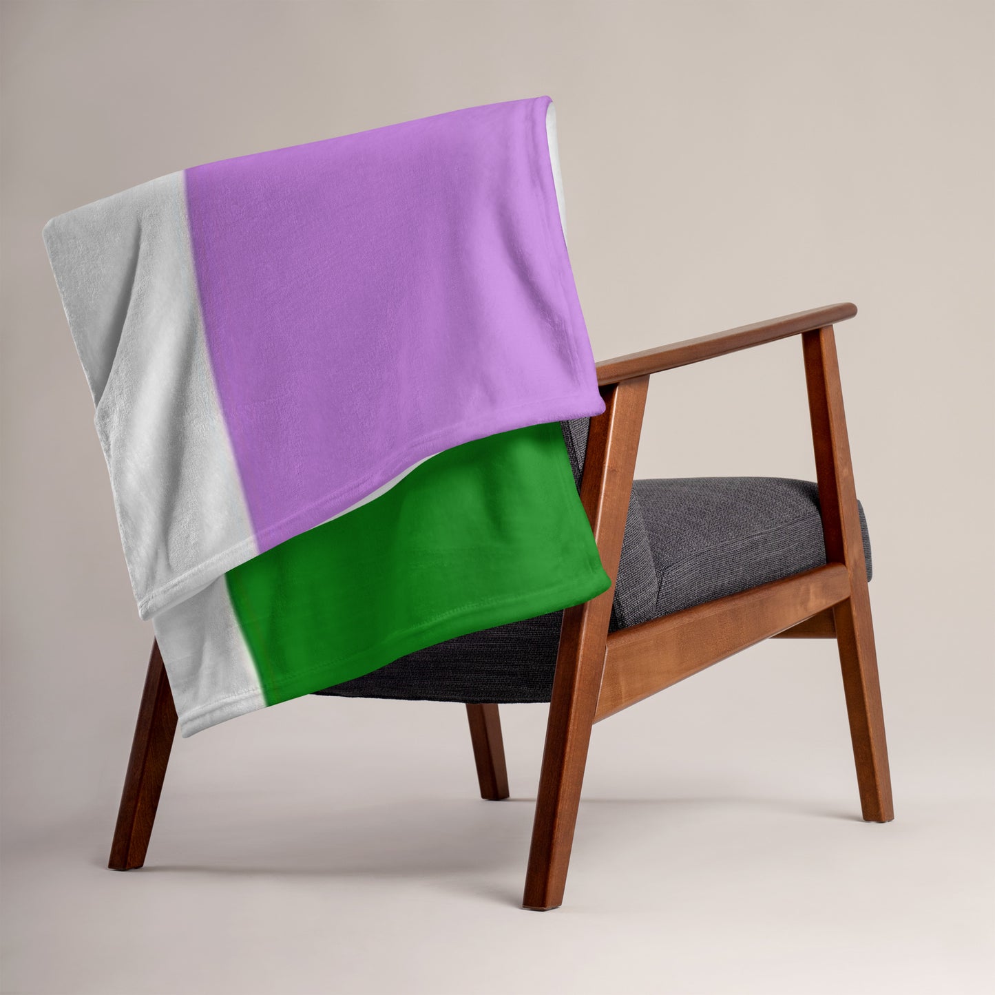 Genderqueer Pride Flag Throw Blanket