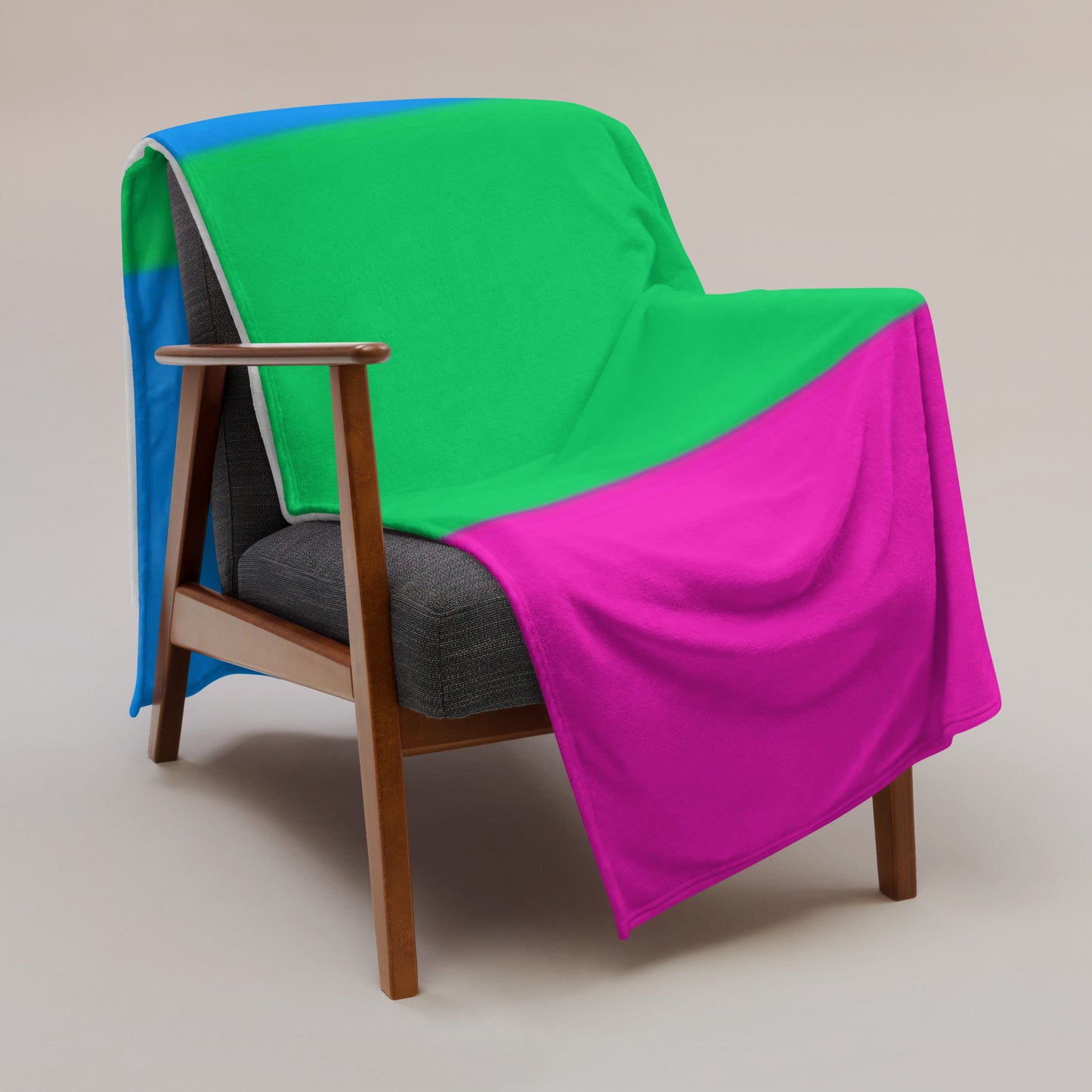 Polysexual Pride Flag Throw Blanket