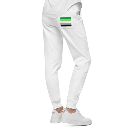 Aromantic Pride Flag Fleece Sweatpants