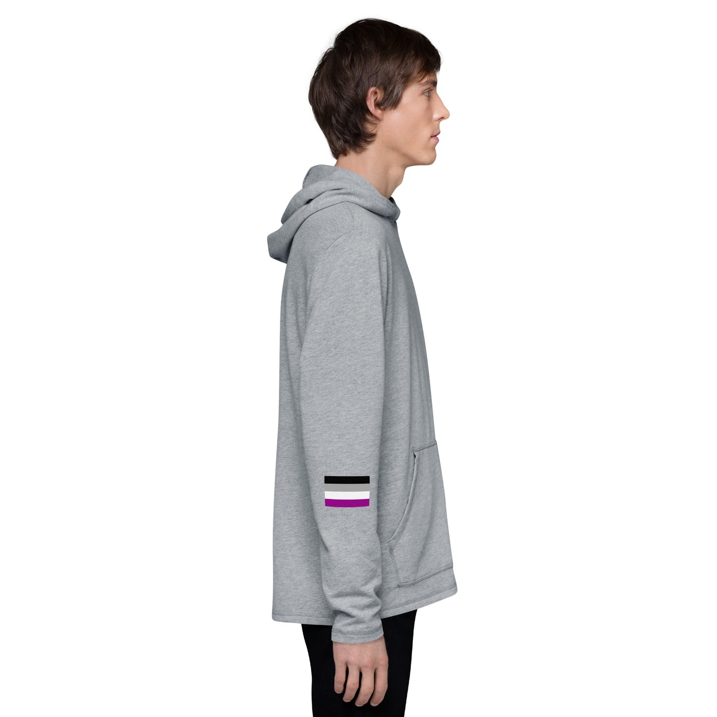 Asexual Pride Flag Lightweight Hoodie