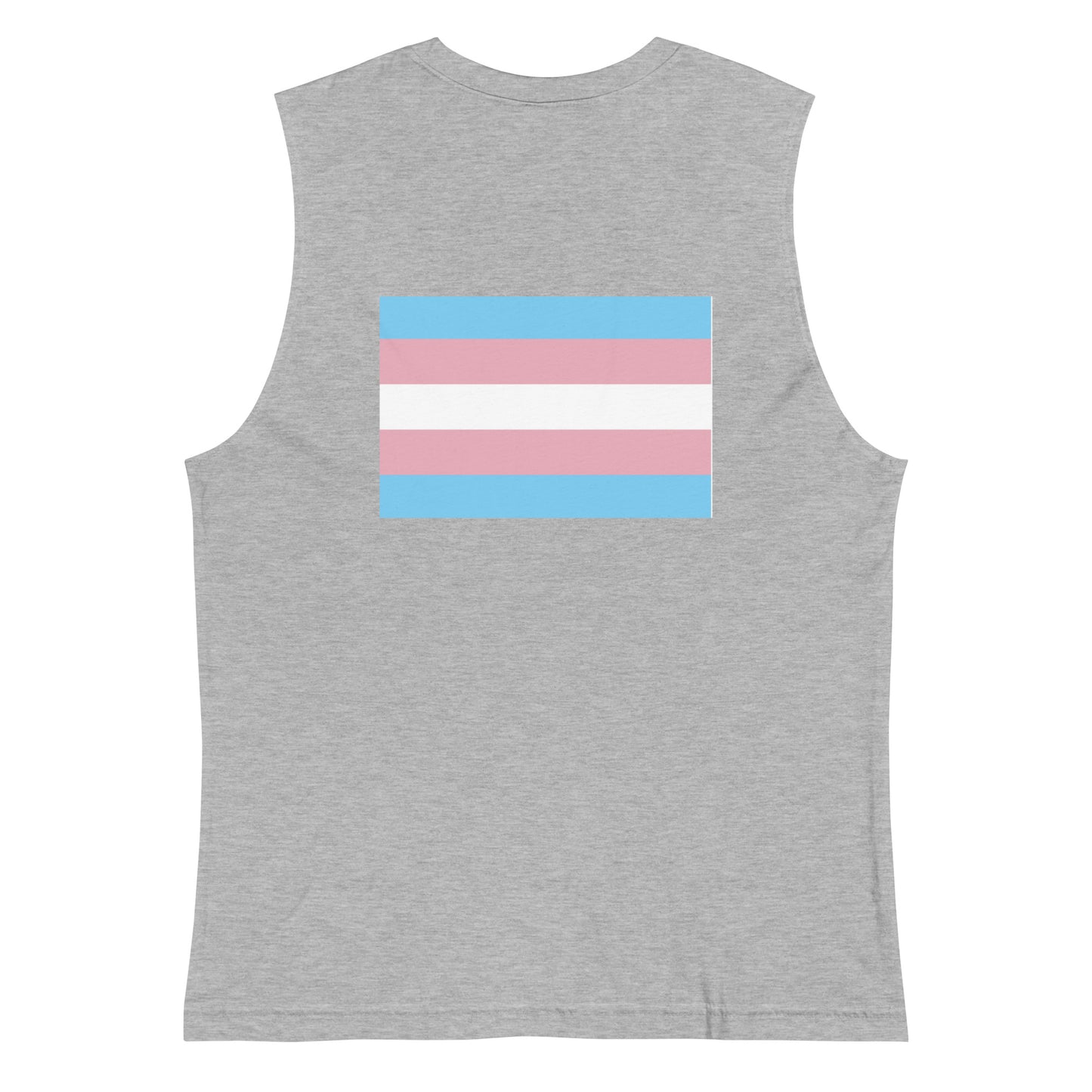 Transgender Pride Flag Muscle Shirt